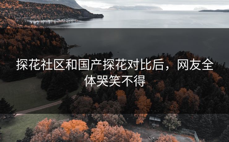 探花社区和国产探花对比后，网友全体哭笑不得