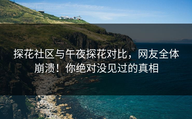 探花社区与午夜探花对比，网友全体崩溃！你绝对没见过的真相