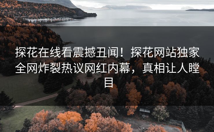 探花在线看震撼丑闻！探花网站独家全网炸裂热议网红内幕，真相让人瞠目
